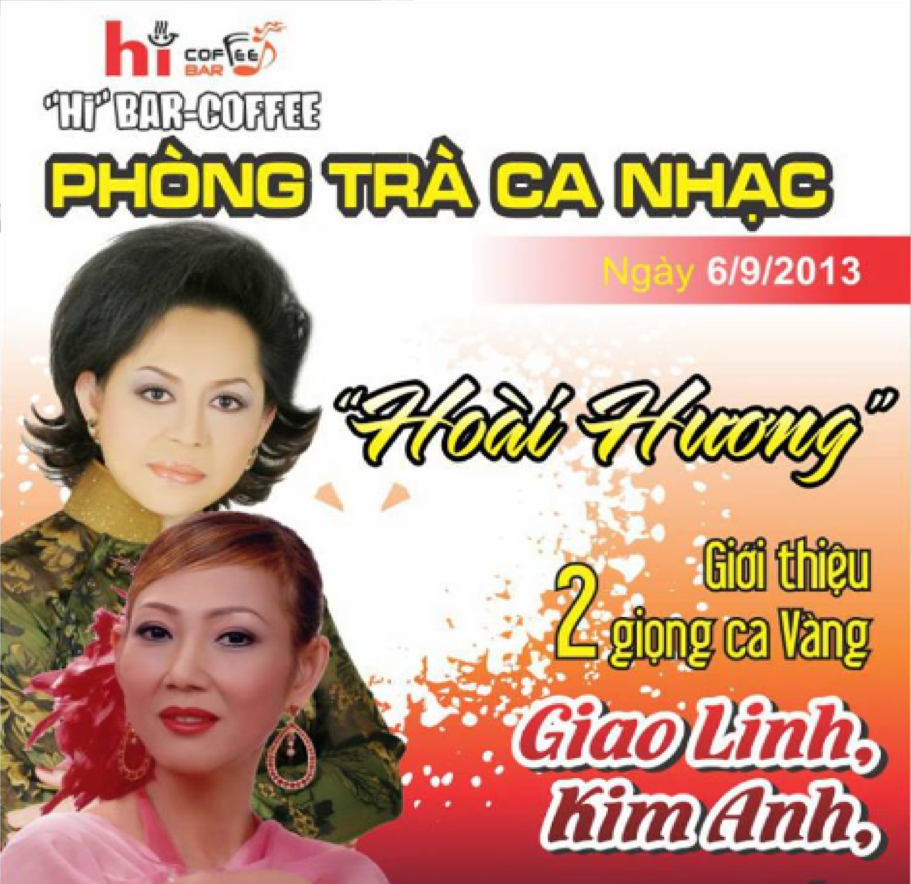 Poster đêm nhạc "Hoài Hương"